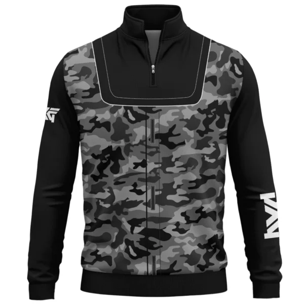 PXG Brand Exclusive Logo All Over Print Quarter Zip Sweatshirt  HOGOF280525A01PXG - Black - Image 2