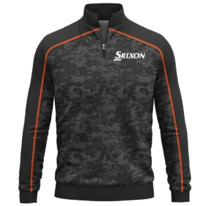 Srixon Brand Exclusive Logo All Over Print Quarter Zip Sweatshirt HOGOF290525A01SR - Black