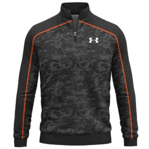 Under Armour Brand Exclusive Logo All Over Print Quarter Zip Sweatshirt HOGOF290525A01UA - Black