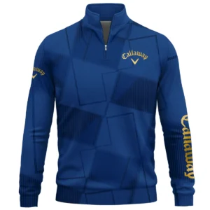 Callaway Brand Exclusive Logo All Over Print Quarter Zip Sweatshirt HOGF030625A01CLW - Blue