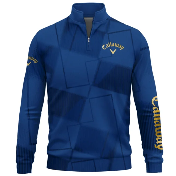 Callaway Brand Exclusive Logo All Over Print Quarter Zip Sweatshirt HOGF030625A01CLW - Blue