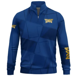 PXG Brand Exclusive Logo All Over Print Quarter Zip Sweatshirt HOGF030625A01PXG - Blue