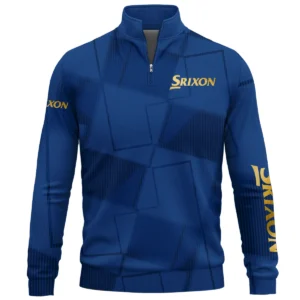 Srixon Brand Exclusive Logo All Over Print Quarter Zip Sweatshirt HOGF030625A01SR - Blue