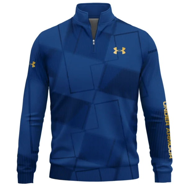 Under Armour Brand Exclusive Logo All Over Print Quarter Zip Sweatshirt HOGF030625A01UA - Blue