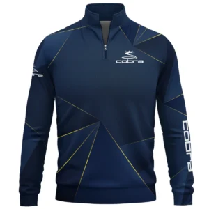 Cobra Golf Brand Exclusive Logo All Over Print Quarter Zip Sweatshirt HOGF310525A01CB - Blue