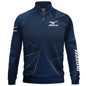 Mizuno Brand Exclusive Logo All Over Print Quarter Zip Sweatshirt HOGF310525A01MIZ - Blue