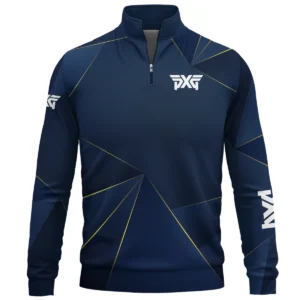 PXG Brand Exclusive Logo All Over Print Quarter Zip Sweatshirt HOGF310525A01PXG - Blue
