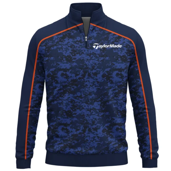 TaylorMade Brand Exclusive Logo All Over Print Quarter Zip Sweatshirt  HOGOF290525A01TM - Blue