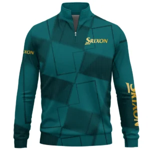 Srixon Brand Exclusive Logo All Over Print Quarter Zip Sweatshirt HOGF030625A01SR - Cyan