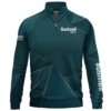 Bushnell Golf Brand Exclusive Logo All Over Print Quarter Zip Sweatshirt HOGF310525A01BUG - Cyan