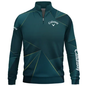 Callaway Brand Exclusive Logo All Over Print Quarter Zip Sweatshirt HOGF310525A01CLW - Cyan