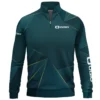 Ogio Brand Exclusive Logo All Over Print Quarter Zip Sweatshirt HOGF310525A01OG - Cyan