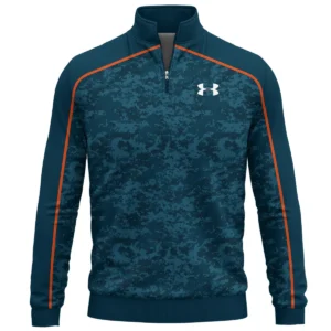 Under Armour Brand Exclusive Logo All Over Print Quarter Zip Sweatshirt HOGOF290525A01UA - Cyan