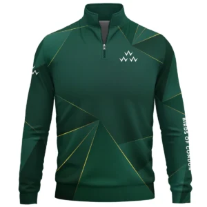Birds of Condor Brand Exclusive Logo All Over Print Quarter Zip Sweatshirt HOGF310525A01BOC - Dark Green