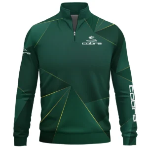 Cobra Golf Brand Exclusive Logo All Over Print Quarter Zip Sweatshirt HOGF310525A01CB - Dark Green