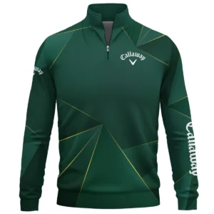 Callaway Brand Exclusive Logo All Over Print Quarter Zip Sweatshirt HOGF310525A01CLW - Dark Green