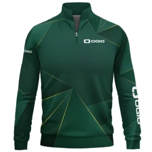 Ogio Brand Exclusive Logo All Over Print Quarter Zip Sweatshirt HOGF310525A01OG - Dark Green
