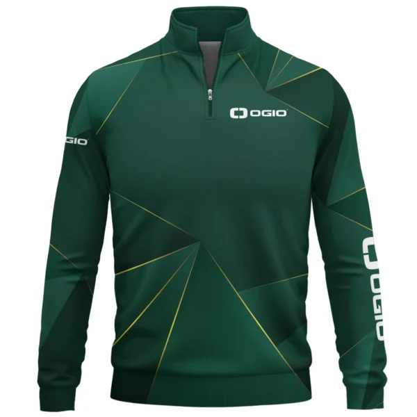 Ogio Brand Exclusive Logo All Over Print Quarter Zip Sweatshirt HOGF310525A01OG - Dark Green