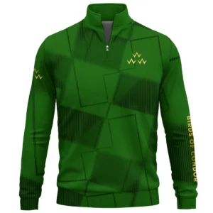 Birds of Condor Brand Exclusive Logo All Over Print Quarter Zip Sweatshirt HOGF030625A01BOC - Green