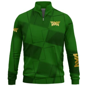 PXG Brand Exclusive Logo All Over Print Quarter Zip Sweatshirt HOGF030625A01PXG - Green
