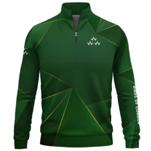 Birds of Condor Brand Exclusive Logo All Over Print Quarter Zip Sweatshirt HOGF310525A01BOC - Green