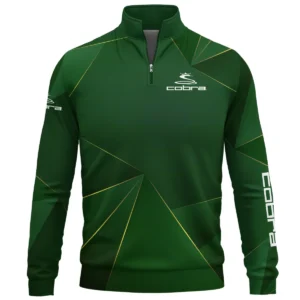 Cobra Golf Brand Exclusive Logo All Over Print Quarter Zip Sweatshirt HOGF310525A01CB - Green