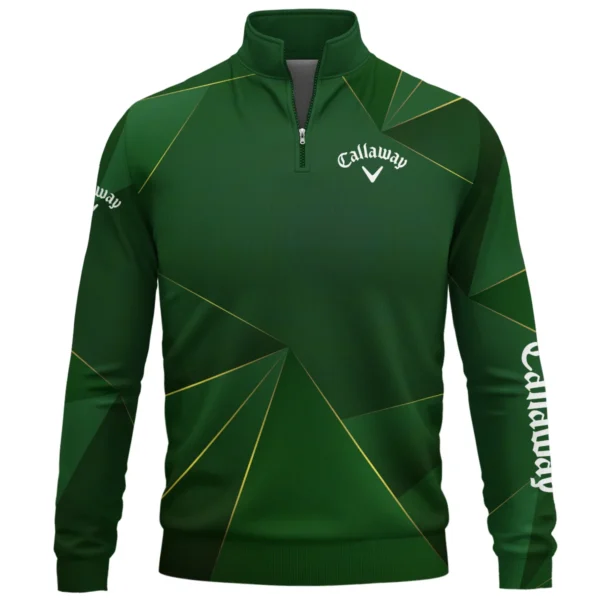 Callaway Brand Exclusive Logo All Over Print Quarter Zip Sweatshirt HOGF310525A01CLW - Green