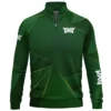 PXG Brand Exclusive Logo All Over Print Quarter Zip Sweatshirt HOGF310525A01PXG - Green