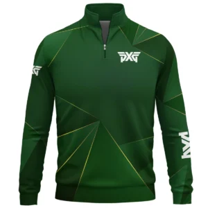 PXG Brand Exclusive Logo All Over Print Quarter Zip Sweatshirt HOGF310525A01PXG - Green