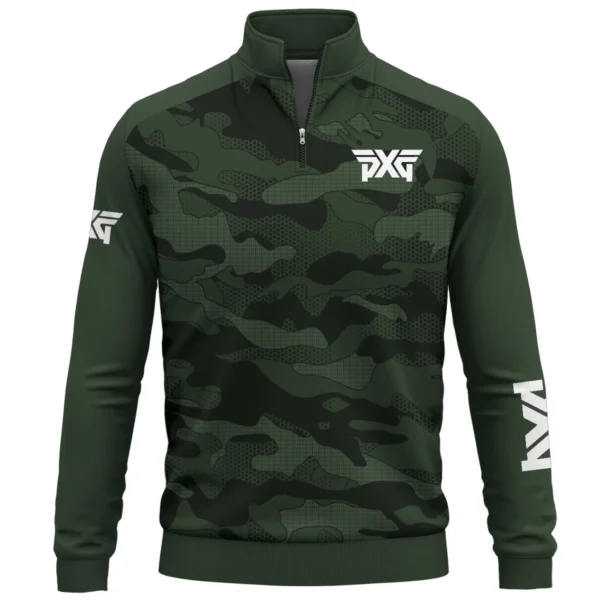 PXG Brand Exclusive Logo Quarter Zip Sweatshirt HOGO270525BR01PXG - Green