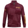 Bushnell Golf Brand Exclusive Logo All Over Print Quarter Zip Sweatshirt HOGF030625A01BUG - Maroon