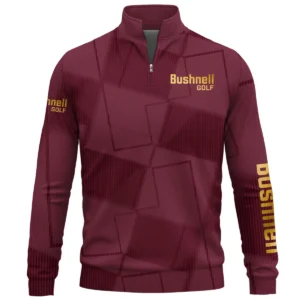 Bushnell Golf Brand Exclusive Logo All Over Print Quarter Zip Sweatshirt HOGF030625A01BUG - Maroon