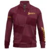 Srixon Brand Exclusive Logo All Over Print Quarter Zip Sweatshirt HOGF030625A01SR - Maroon