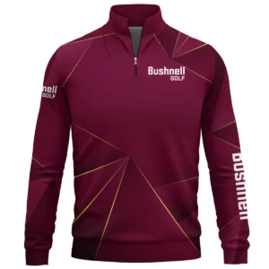 Bushnell Golf Brand Exclusive Logo All Over Print Quarter Zip Sweatshirt HOGF310525A01BUG - Maroon
