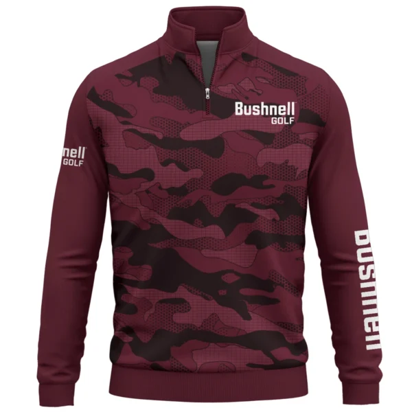 Bushnell Golf Brand Exclusive Logo Quarter Zip Sweatshirt HOGO270525BR01BUG - Maroon