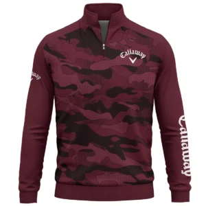Callaway Brand Exclusive Logo Quarter Zip Sweatshirt HOGO270525BR01CLW - Maroon