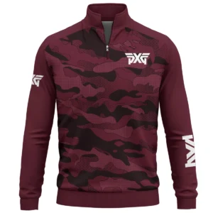 PXG Brand Exclusive Logo Quarter Zip Sweatshirt HOGO270525BR01PXG - Maroon