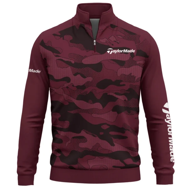 TaylorMade Brand Exclusive Logo Quarter Zip Sweatshirt HOGO270525BR01TM - Maroon