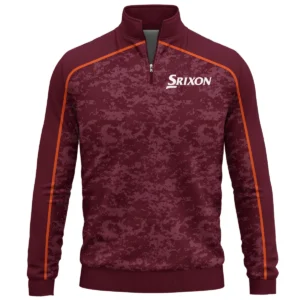 Srixon Brand Exclusive Logo All Over Print Quarter Zip Sweatshirt HOGOF290525A01SR - Maroon