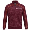 TaylorMade Brand Exclusive Logo All Over Print Quarter Zip Sweatshirt  HOGOF290525A01TM - Maroon