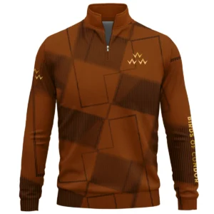 Birds of Condor Brand Exclusive Logo All Over Print Quarter Zip Sweatshirt HOGF030625A01BOC - Orange