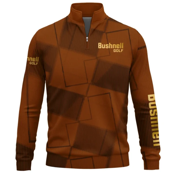 Bushnell Golf Brand Exclusive Logo All Over Print Quarter Zip Sweatshirt HOGF030625A01BUG - Orange