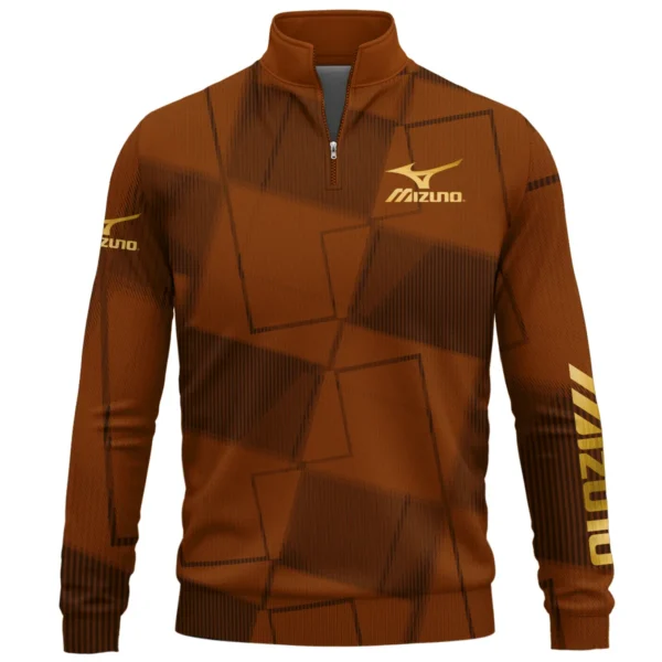 Mizuno Brand Exclusive Logo All Over Print Quarter Zip Sweatshirt HOGF030625A01MIZ - Orange