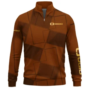 Ogio Brand Exclusive Logo All Over Print Quarter Zip Sweatshirt HOGF030625A01OG - Orange