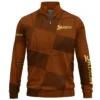 Srixon Brand Exclusive Logo All Over Print Quarter Zip Sweatshirt HOGF030625A01SR - Orange