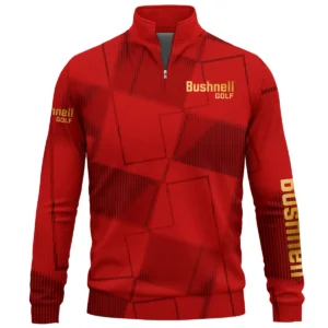 Bushnell Golf Brand Exclusive Logo All Over Print Quarter Zip Sweatshirt HOGF030625A01BUG - Red