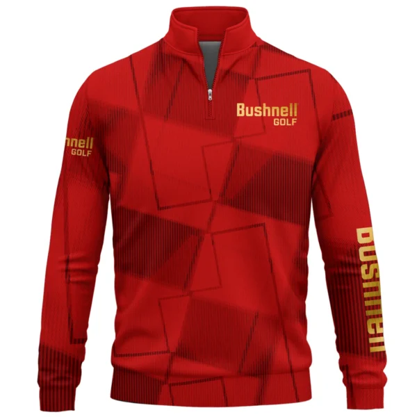 Bushnell Golf Brand Exclusive Logo All Over Print Quarter Zip Sweatshirt HOGF030625A01BUG - Red
