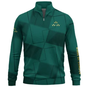 Birds of Condor Brand Exclusive Logo All Over Print Quarter Zip Sweatshirt HOGF030625A01BOC - Teal Green