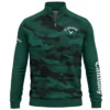 Callaway Brand Exclusive Logo Quarter Zip Sweatshirt HOGO270525BR01CLW - Teal Green