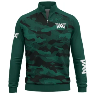 PXG Brand Exclusive Logo Quarter Zip Sweatshirt HOGO270525BR01PXG - Teal Green